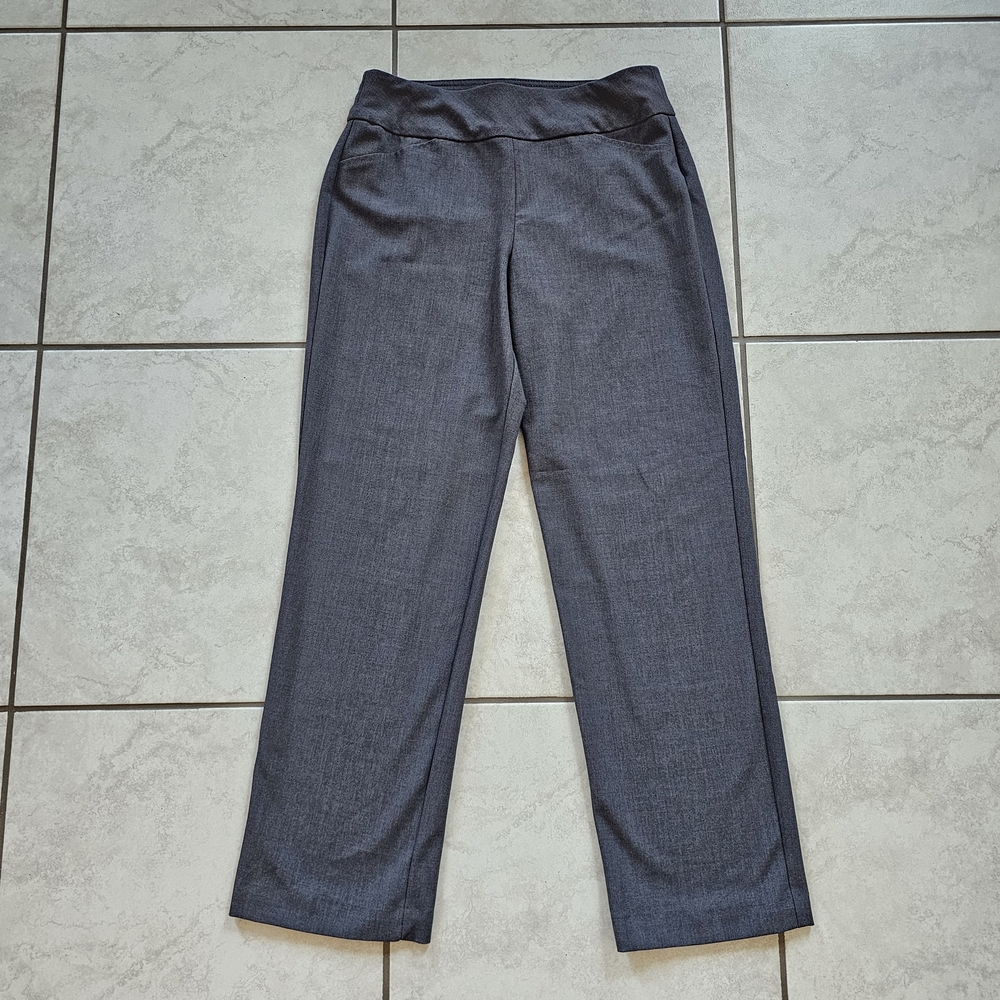 LIKE NEW Roz & Ali Charcoal Petite Trousers